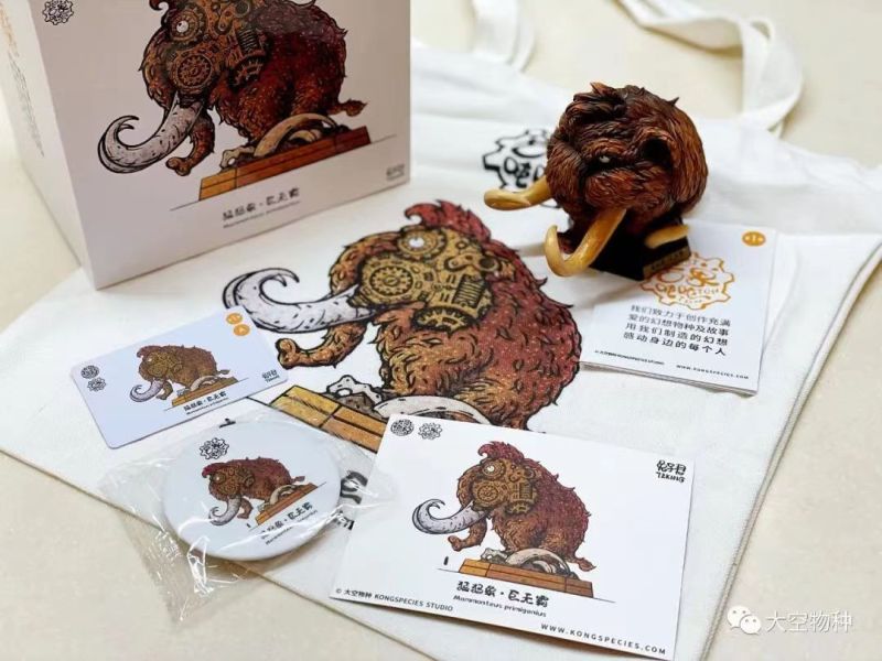 【海外代購】大空物種 古獸噸噸 劍齒虎 朋克機械 古生物 