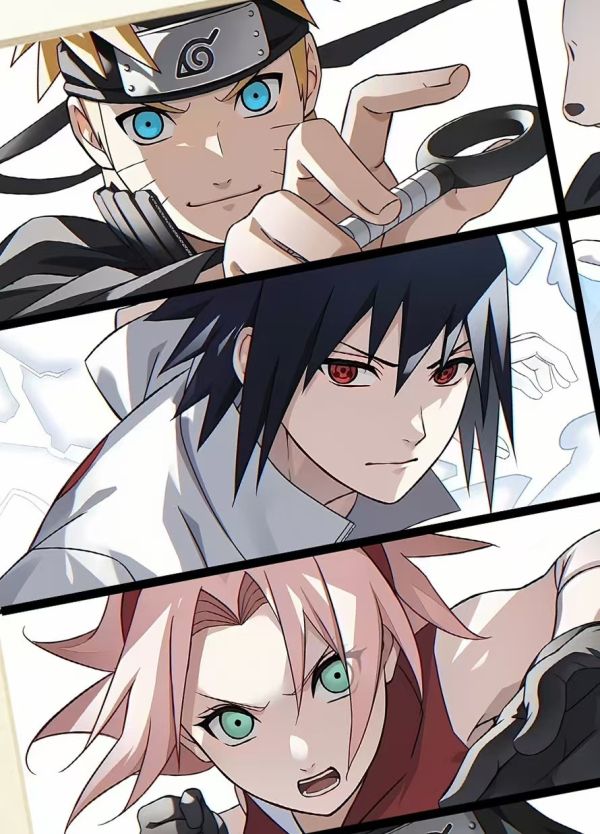 【海外代購】星空《火之意志》火影忍者鳴人佐助雛田寧次李洛克裝飾畫 