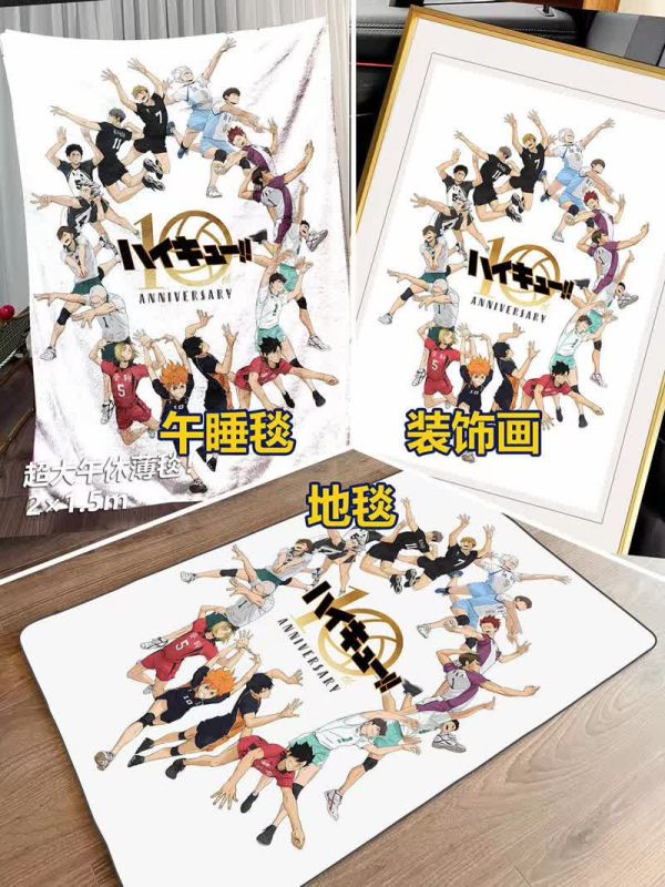 【海外代購】千鳥社 排球少年10週年 日向翔陽影山飛雄 裝飾畫 