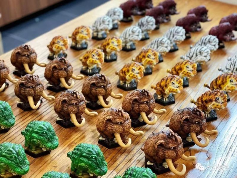 【海外代購】大空物種 古獸噸噸 劍齒虎 朋克機械 古生物 