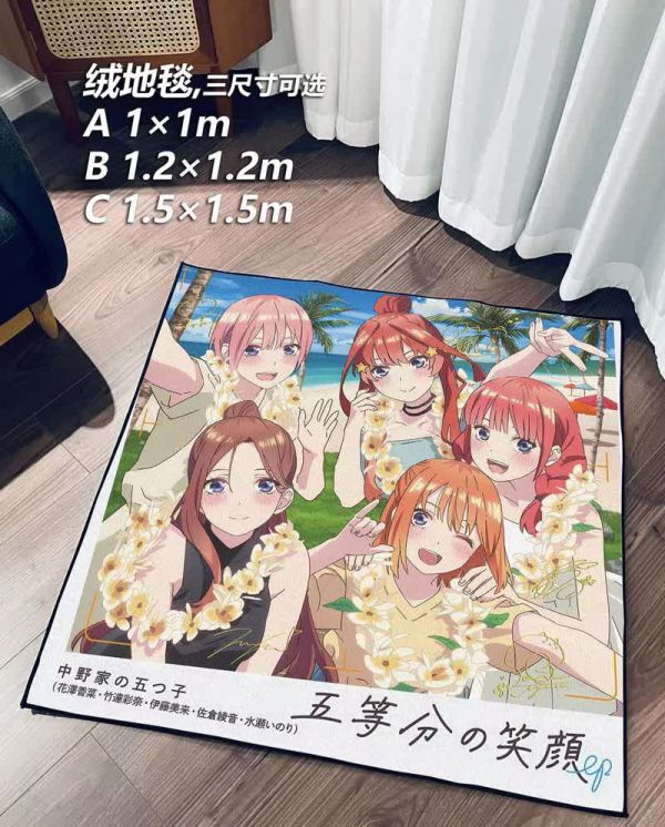 【海外代購】千鳥社 五等分的花嫁 新娘中野午睡毯地毯裝飾畫 