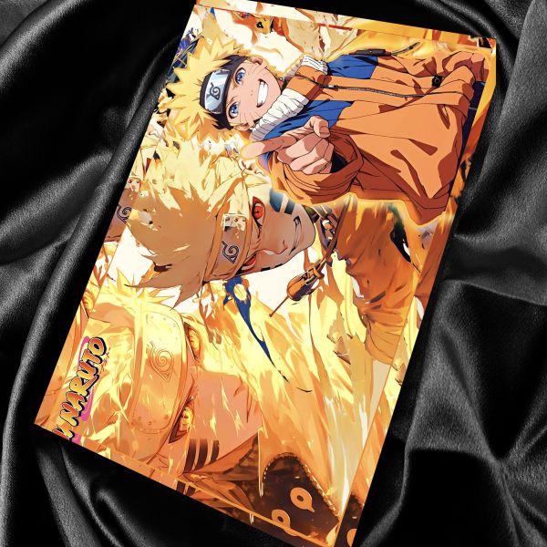 【海外代購】阿喵畫社 旋渦鳴人 1.9cm厚大號雙層透明收藏裝飾磚 