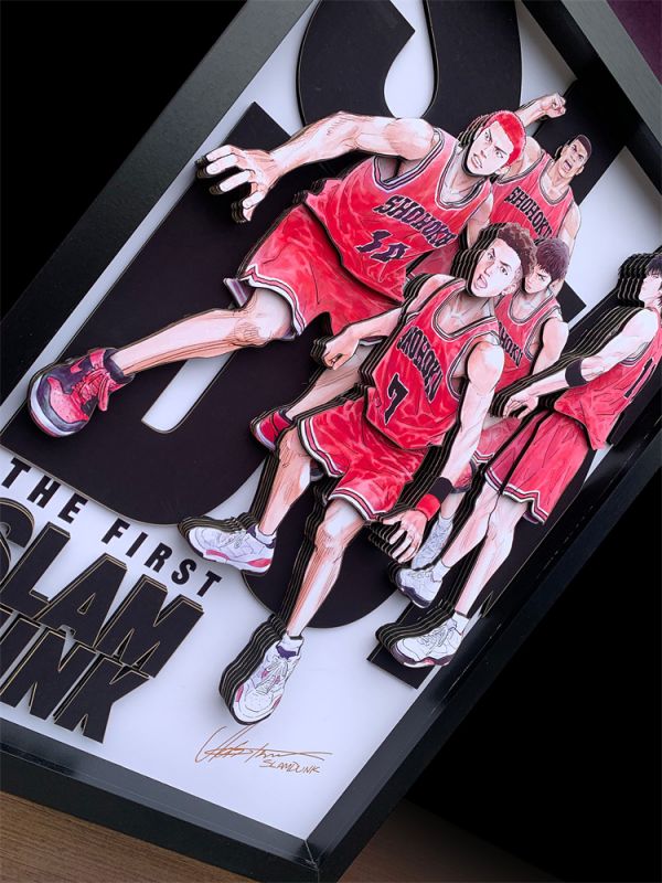 【海外代購】【40*60CM】神秘畫廊 灌籃高手2022大電影3D紙藝立體畫01 