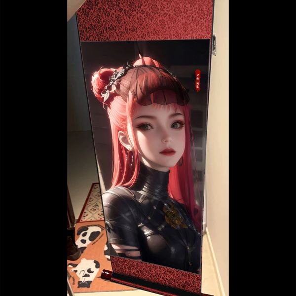 【海外代購】阿喵畫社 將臣 高配國風捲軸錦緞高清精裱畫 