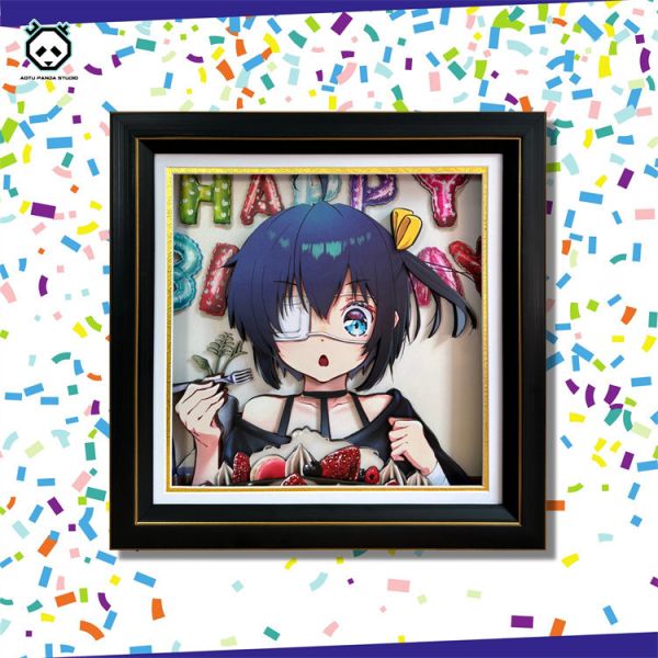 【海外代購】 凹凸Panda 小鳥遊六花 生日禮物紙藝立體裝飾畫 