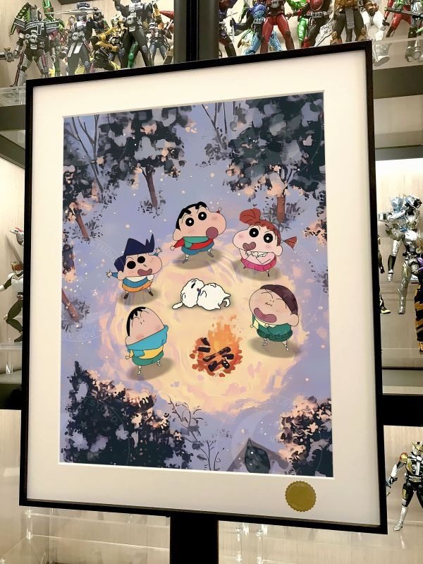 【海外代購】星空 《篝火春日部》蠟筆小新裝飾畫 