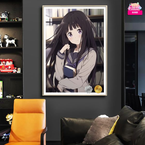 【海外代購】阿喵畫社 圖書館 小千同學 冰菓8k超清裝飾畫 