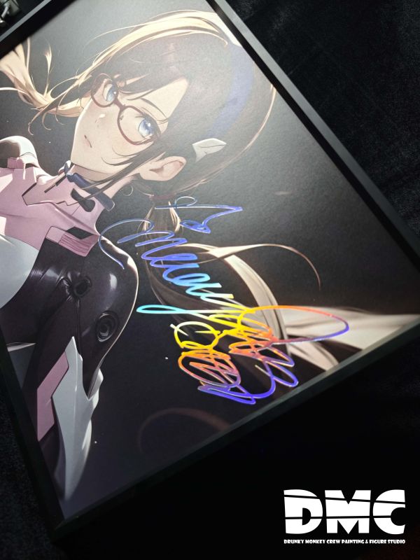 【海外代購】DMC Painting DMP-011 EVA聲優復刻簽名合金裝飾畫 Part.3 真希波 