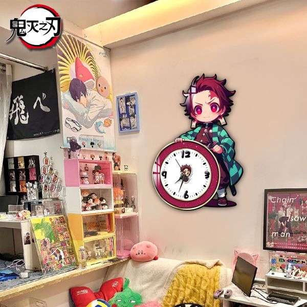 【海外代購】阿喵畫社 炭治郎鐘錶 鬼滅之刃時鐘裝飾畫 