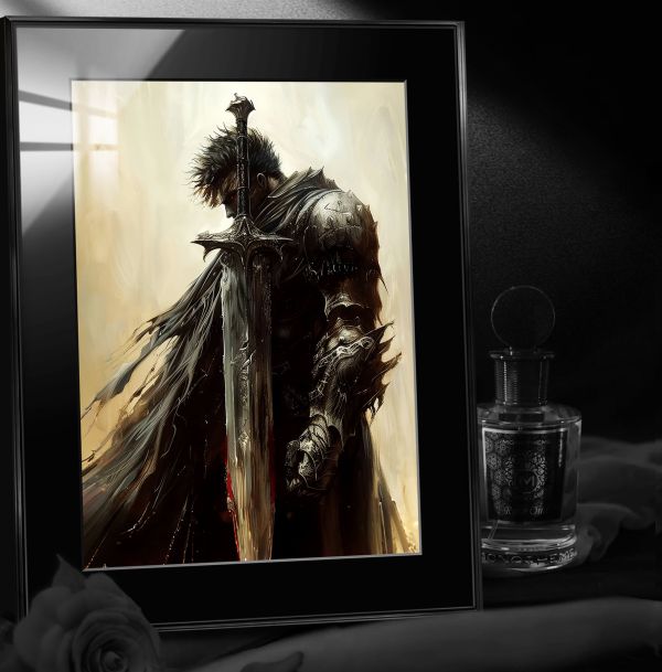 【海外代購】阿喵畫社 劍風傳奇 野狗不用墳墓 格斯 展館級8k超清精裱畫 