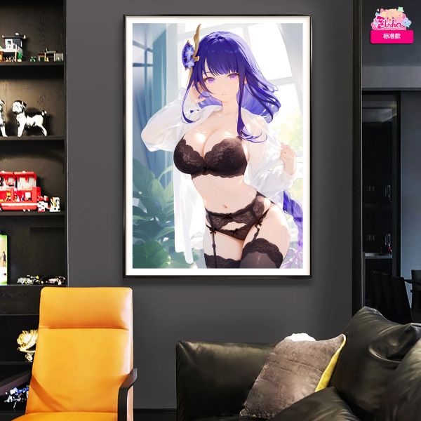 【海外代購】阿喵畫社 羞羞 雷電將軍 8k超大超清裝飾畫 