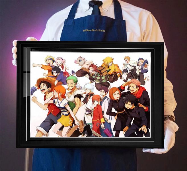 【海外代購】千鳥社 路飛 索隆 鳴人 炭治郎 善逸 銀時 虎杖畫 