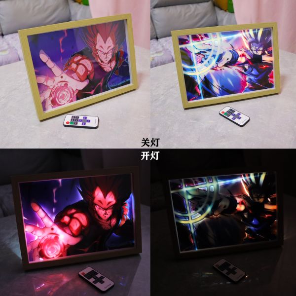 【海外代購】 木石工作室 龍珠系列-遙控發光立體畫燈畫 