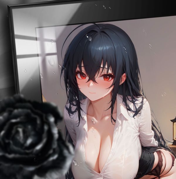 【海外代購】阿喵畫社 羞羞 赤瞳 展館級8k超清精裱畫 