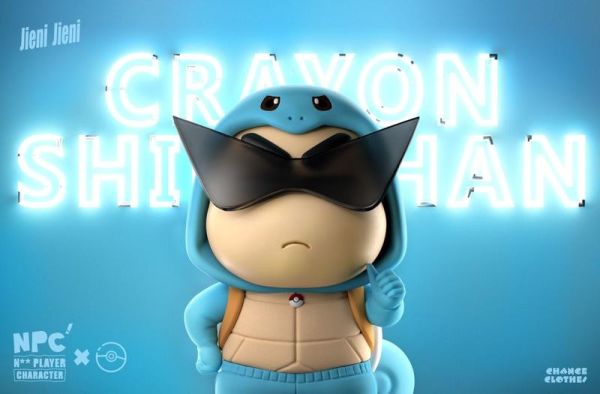 【海外代購】NPC 蠟筆小新 第二彈 小新 變裝 妙蛙種子 小火龍 傑尼龜 