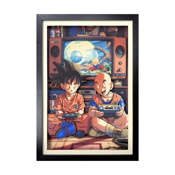 【海外代購】萌萌匠 七龍珠悟空小林鳥山明手辦牆立體裝飾畫 