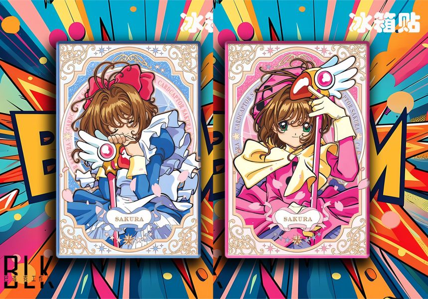 【海外代購】巴洛克 百變小櫻 壓克力動漫藝術裝飾畫/冰箱貼 