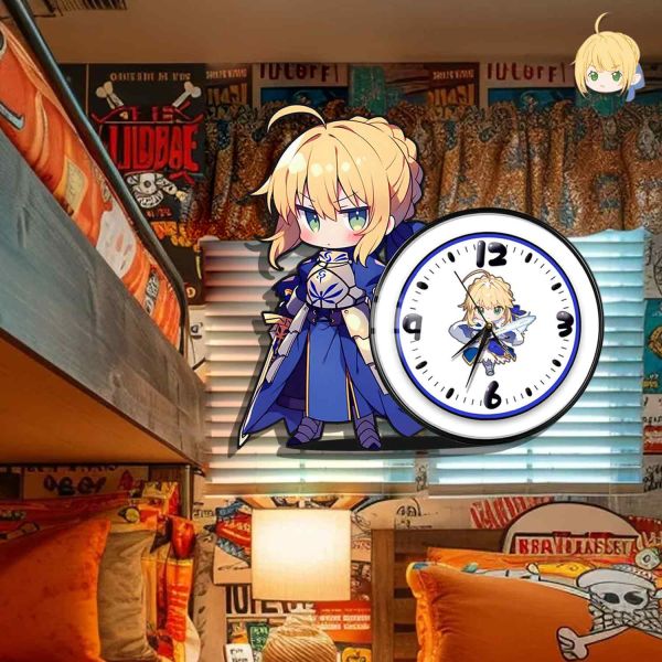 【海外代購】阿喵畫社 萌系吾王 靜音異形時鐘 