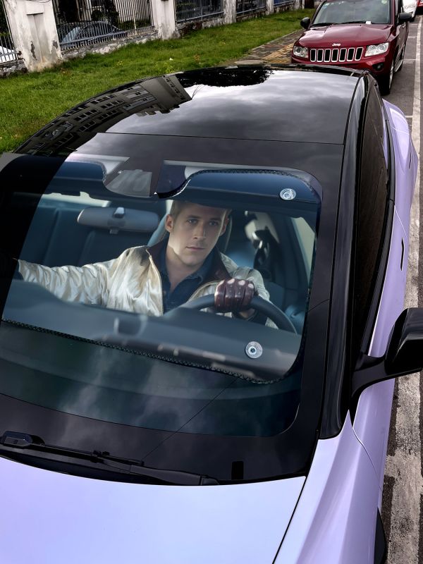 【海外代購】千鳥社 《汽車前擋遮陽－高斯林、黴黴》 夏季汽車遮陽防曬前擋開車瑞恩高斯林高司令黴黴泰勒絲 