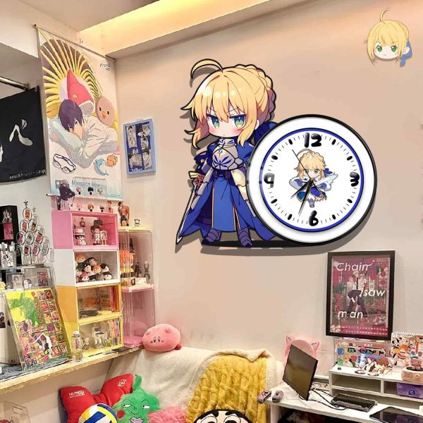 【海外代購】阿喵畫社 萌系吾王 靜音異形時鐘 