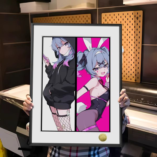 【海外代購】皇呱 《兔子洞》兔子洞初音未來兔女郎週邊裝飾畫 