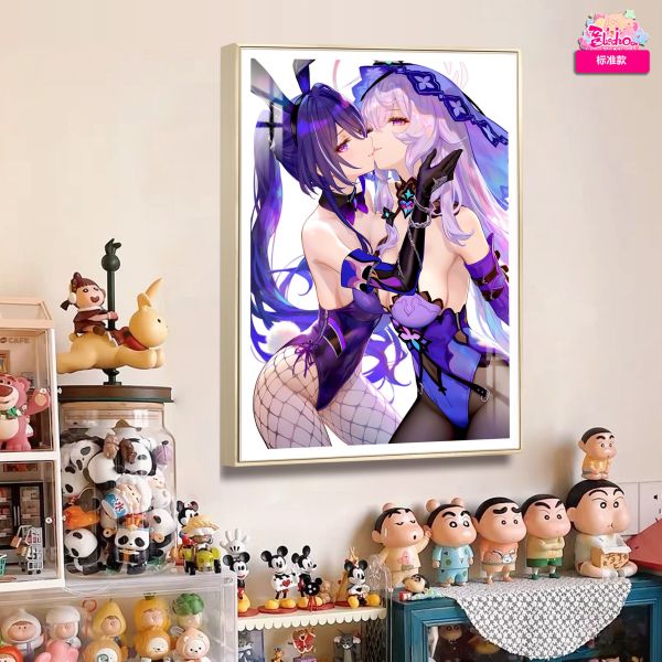 【海外代購】阿喵畫社 黑天鵝與黃泉 8k超大高清裝飾畫 