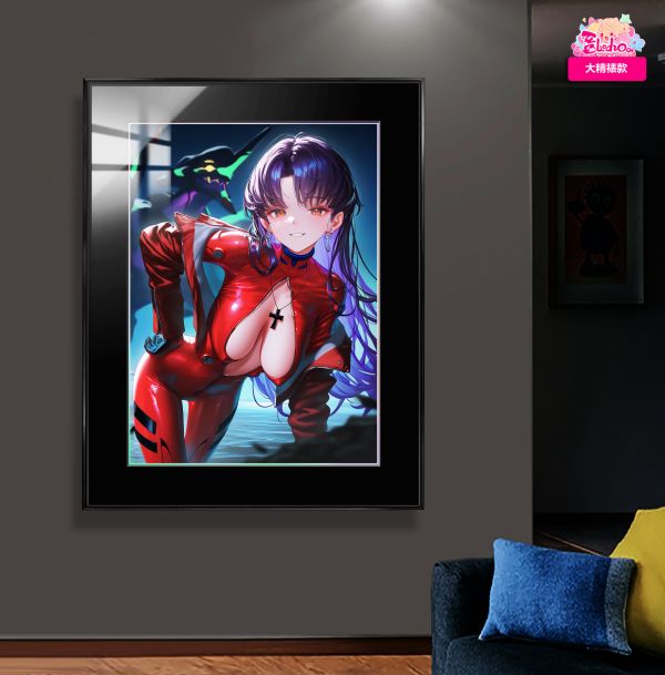 【海外代購】阿喵畫社 EVA 葛城美里 展館級8k超清精裱畫 