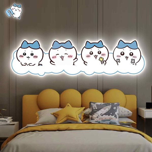 【海外代購】阿喵畫社 小八橫款 床頭氛圍超長燈帶畫 