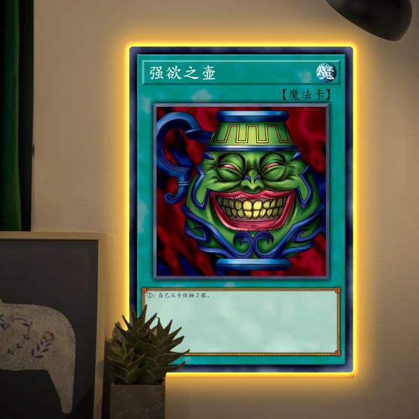 【海外代購】阿喵畫社 黑魔導女孩 超大常亮裝飾燈帶畫 