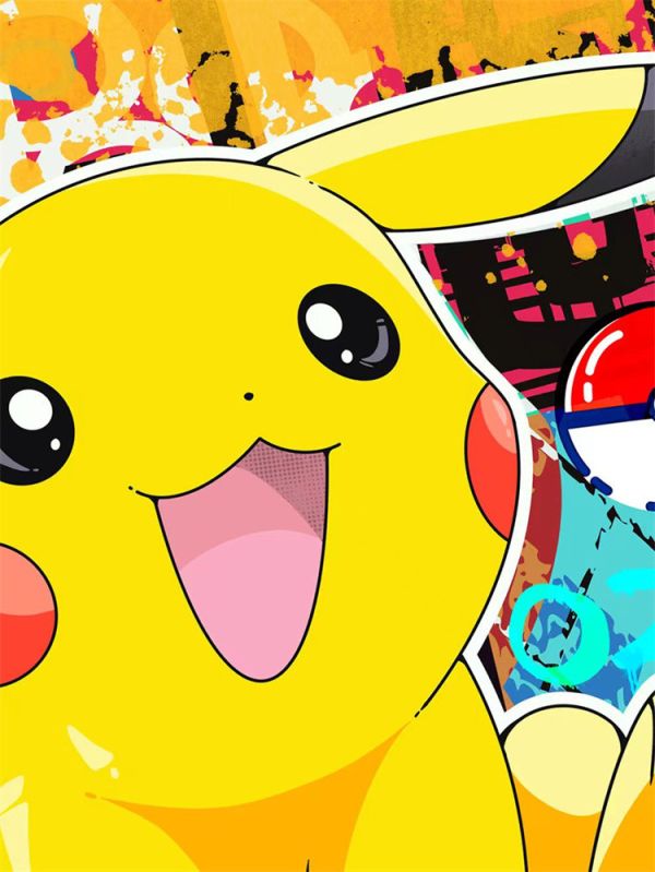 【海外代購】星空 昭舞 Pikachu 皮卡丘 潮流藝術裝飾畫 