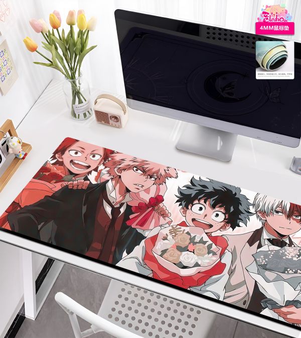 【海外代購】阿喵畫社 我的英雄學院 爆豪 展館級8k超清精裱畫 滑鼠墊 床頭地墊 