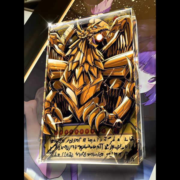 【海外代購】阿喵畫社 第九彈動漫遊戲王三幻神 壓克力收藏透明磚 