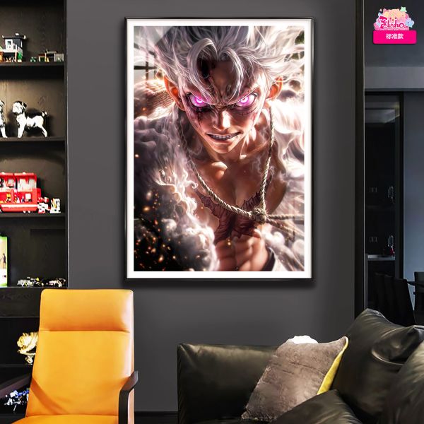【海外代購】阿喵畫社 心臟聲！ 太陽神尼卡 五檔魯夫 8k超大超清裝飾畫 