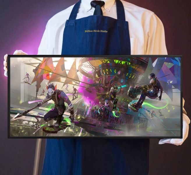 【海外代購】千鳥社 雙城之戰 祖安的反擊 英雄聯盟雙城之戰jinx金克絲艾克裝飾畫滑鼠墊 