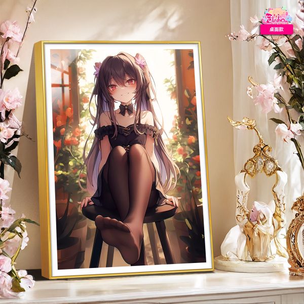 【海外代購】阿喵畫社 黑絲 胡桃 8k超大超清裝飾畫 