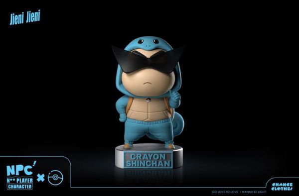 【海外代購】NPC 蠟筆小新 第二彈 小新 變裝 妙蛙種子 小火龍 傑尼龜 