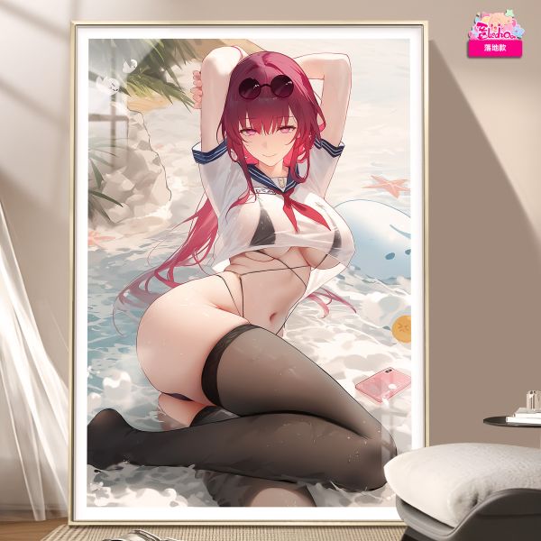 【海外代購】阿喵畫社 海風吹吹 卡芙卡 8k超大超清裝飾畫 