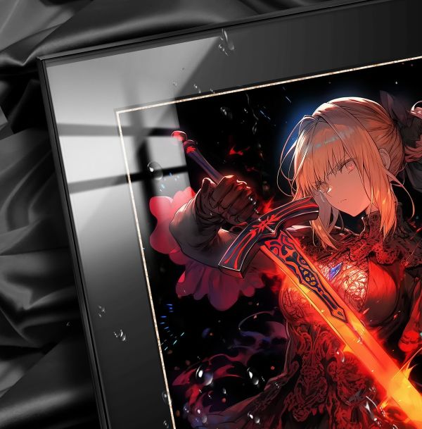 【海外代購】阿喵畫社 紅蓮怒火 吾王saber 8k超清裝飾畫 