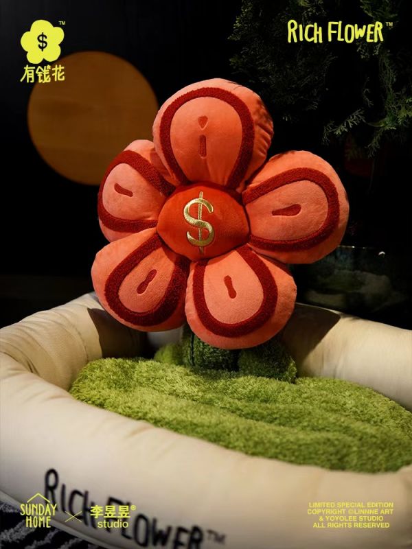 【海外代購】【65CM】SUNDAY HOME Linnne 李昱昱 RICH FLOWER 有錢窩01 