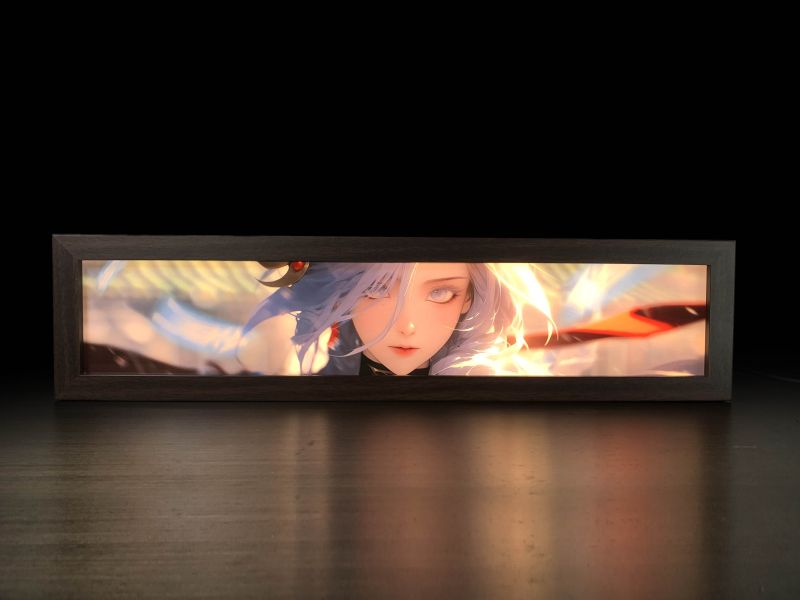 【海外代購】萌萌匠 原神週邊申鶴導燈光裝飾畫二次元週邊掛畫 