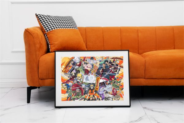 【海外代購】【60*45CM】InfinityGallery 火影週年角色世界人氣投票裝飾畫01 