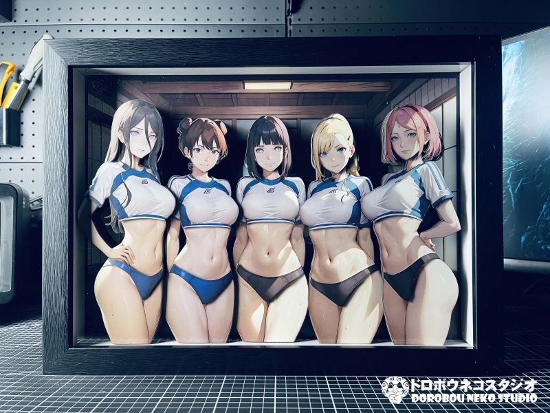 【海外代購】泥棒貓 DSMP-001 木葉女子田徑部 立體裝飾畫 