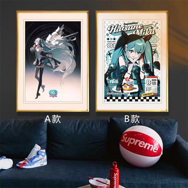 【海外代購】千鳥社 初音未來16歲生日miku公主殿下裝飾畫01 