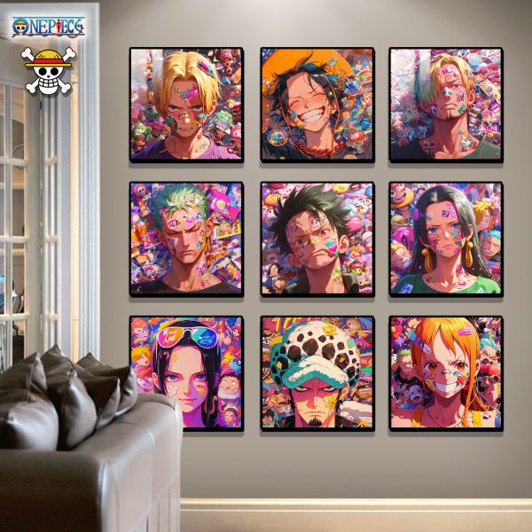 【海外代購】阿喵畫社 海賊王大頭貼九宮格 