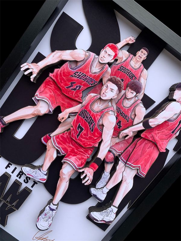 【海外代購】【40*60CM】神秘畫廊 灌籃高手2022大電影3D紙藝立體畫01 