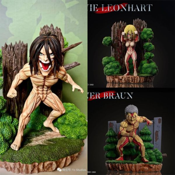 【系列代購】YZ 進擊的巨人系列 九大巨人共鳴 艾倫 女巨人 鎧之巨人 