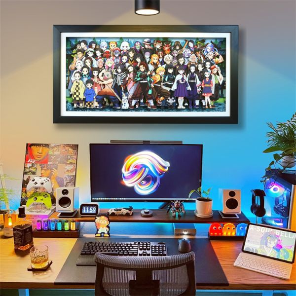 【海外代購】KALA HOME 炭治郎禰豆子九柱十二鬼月全家福裝飾畫01 