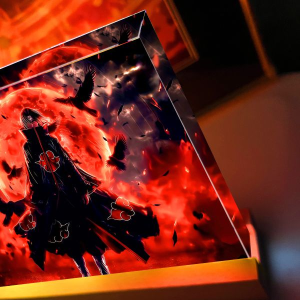 【海外代購】阿喵畫社 血月鼬影發光 23cm大號特效發光手辦架展示磚 