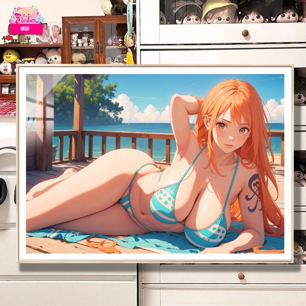 【海外代購】阿喵畫社 海景風情 娜美 8k橫版超清裝飾畫 