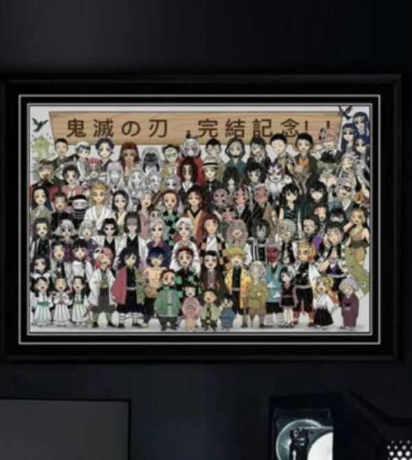 【海外代購】千鳥社 完結紀念炭治郎祢豆子善逸全家福裝飾畫01 